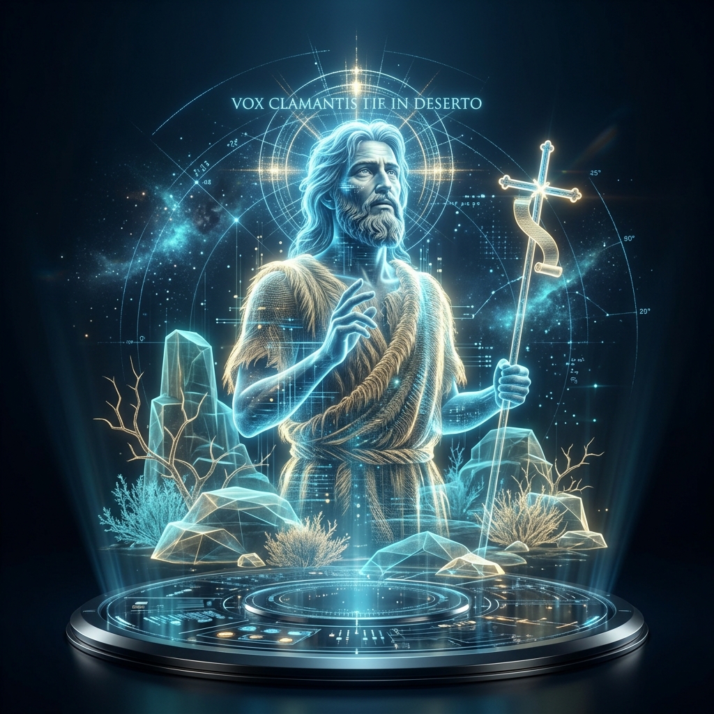 3D Holographic Render of Saint John the Baptist