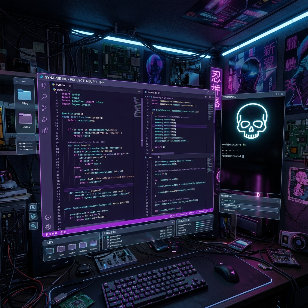 Cyberpunk VR IDE