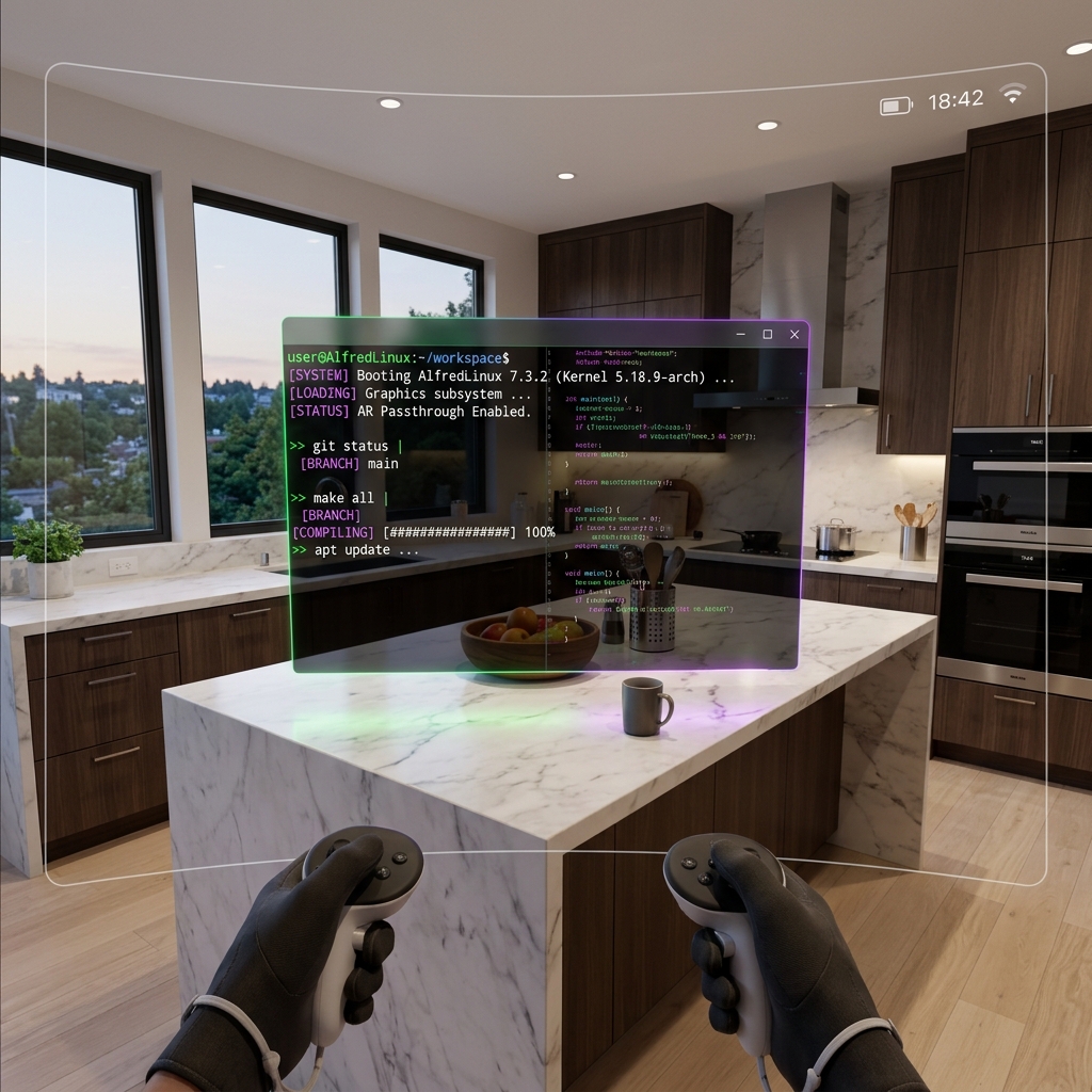 AR Passthrough Kitchen Terminal